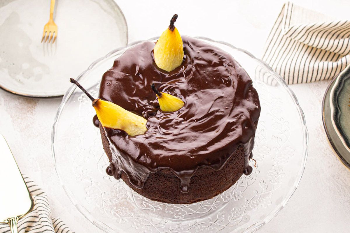 Gâteau Onctueux Poire Chocolat