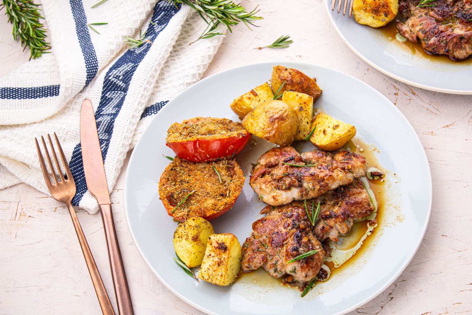 Quasi de Porc Mariné au Miel et Romarin