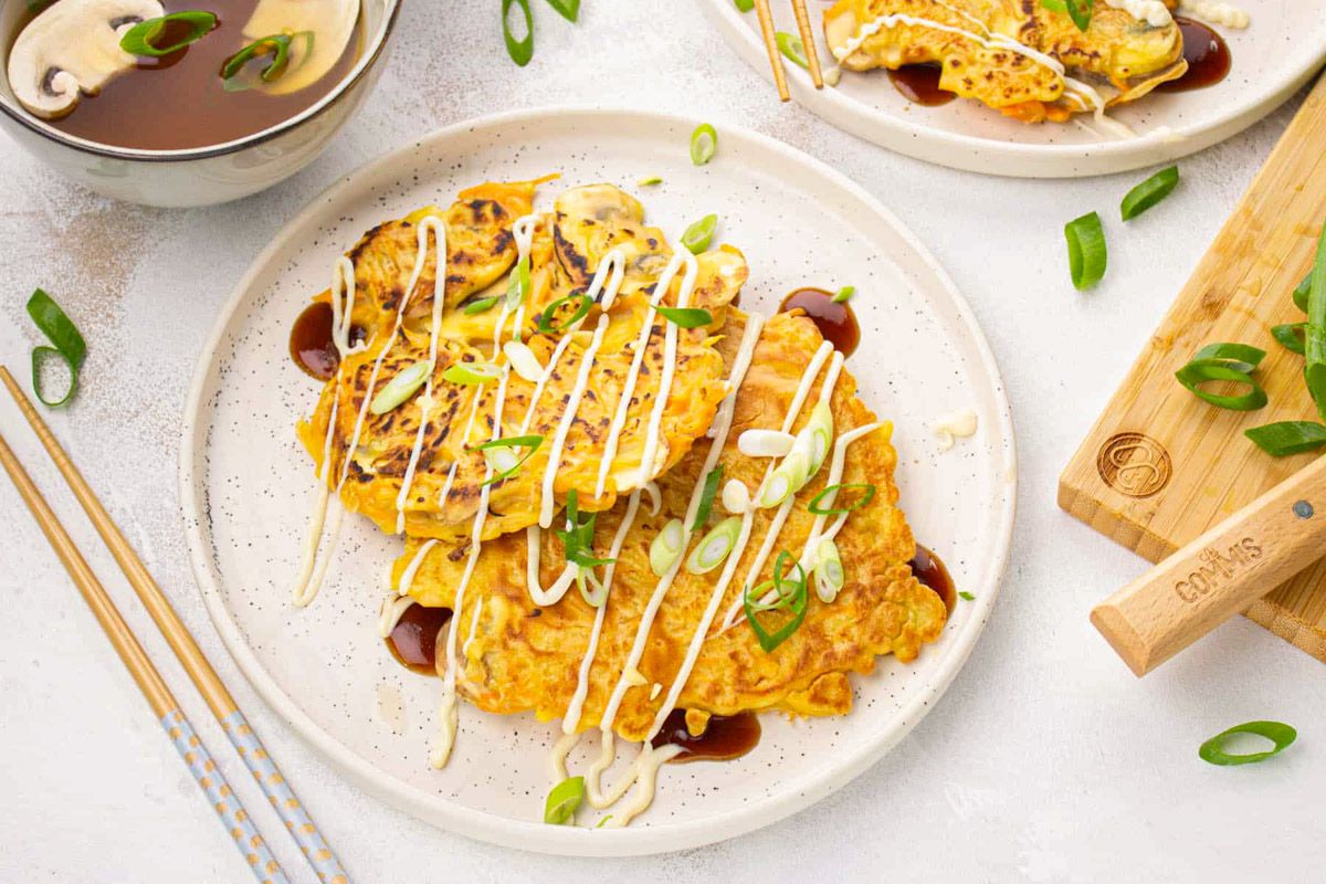 Okonomiyaki Japonais aux Légumes