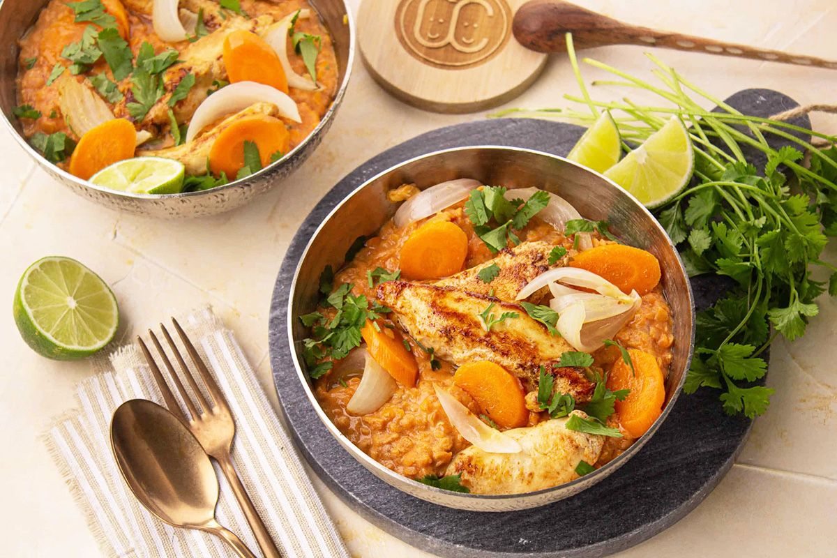 Curry Rouge de Poulet au Citron Vert