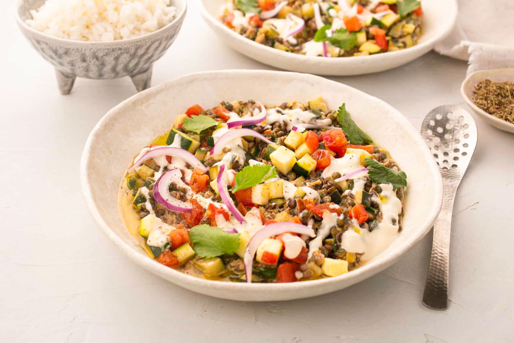 Lentilles Crémeuses au Tahini