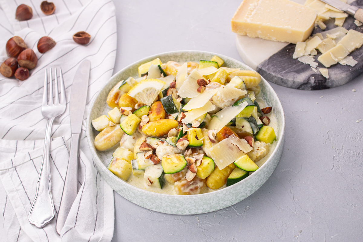 Gnocchi Courgettes, Crème Citronnée & Parmesan