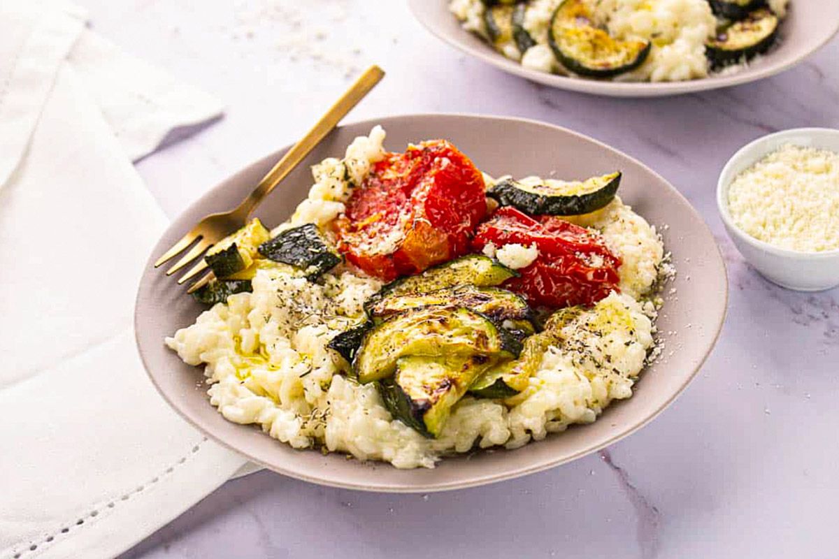 Risotto Crémeux & Légumes à la Provençale