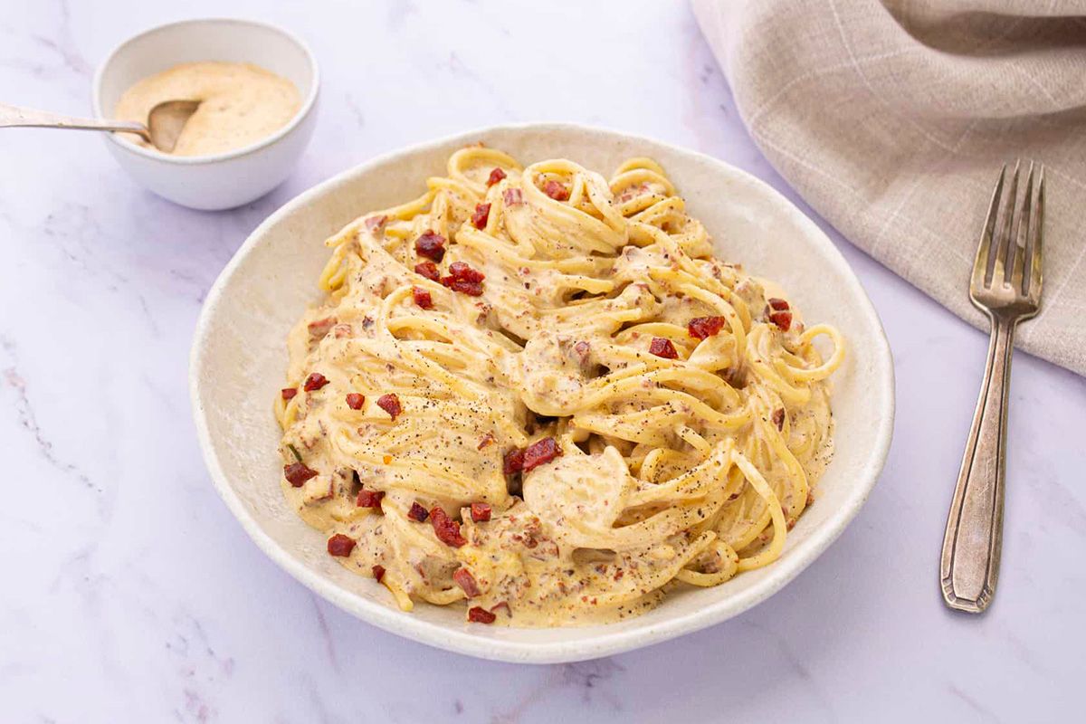 Linguine à la Crème de Chorizo & Parmesan