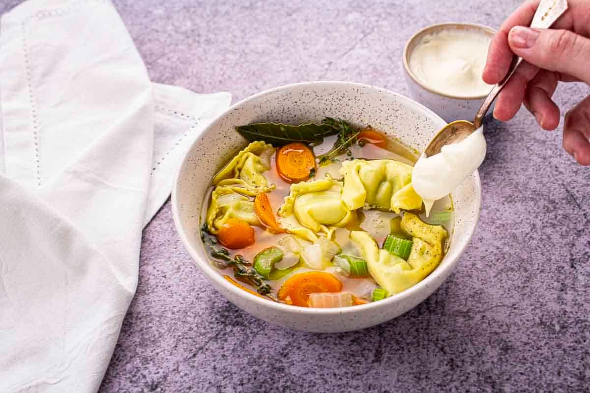 Bouillon de Ravioles au Beaufort