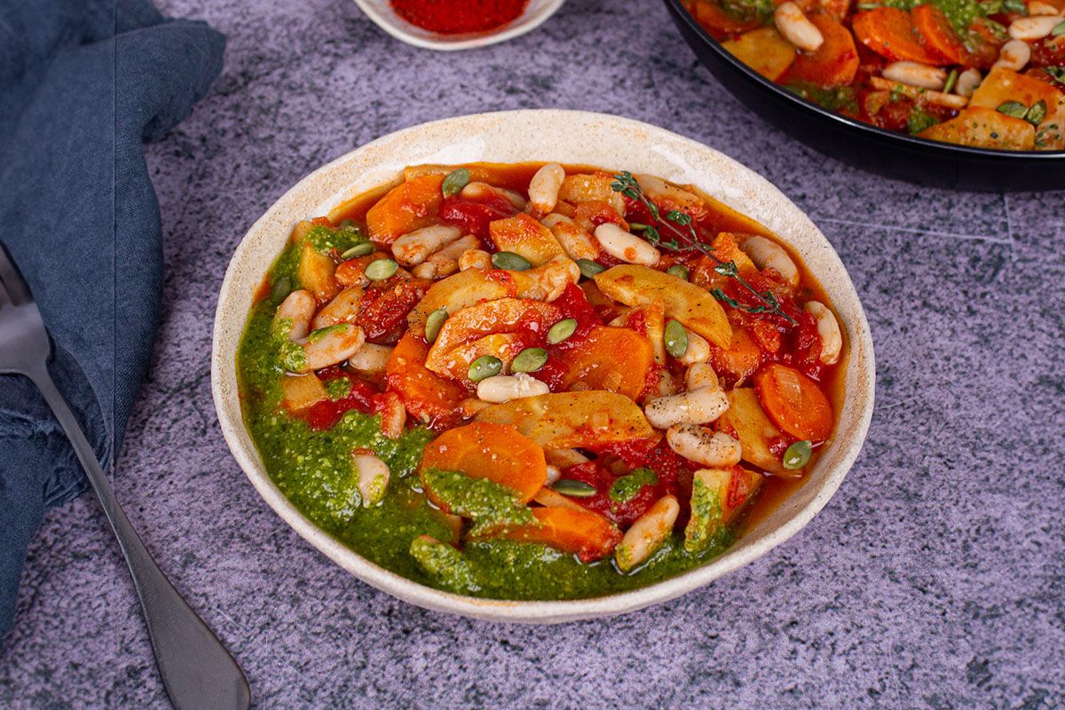 Potée de Légumes d'Hiver, Sauce Pistou