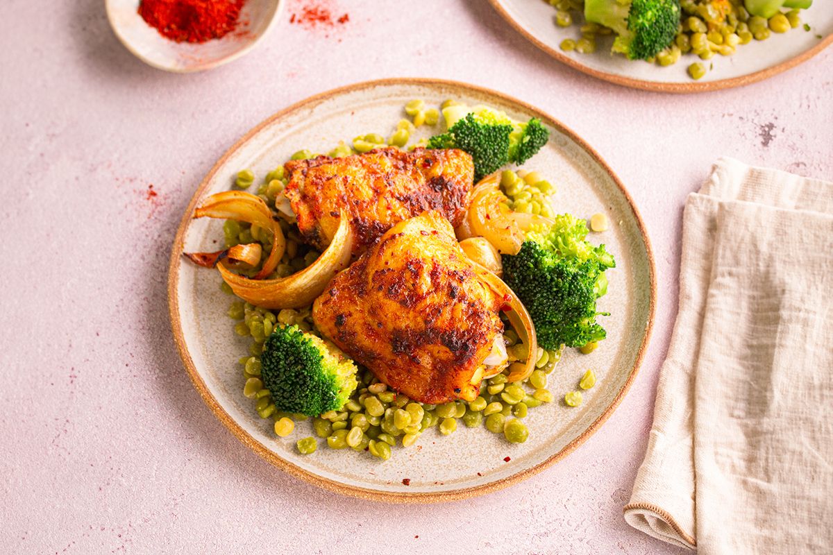 Poulet Rôti au Paprika & Brocolis Fondants