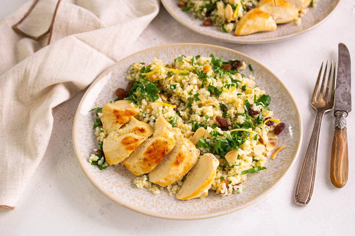 Poulet Doré & Boulgour Libanais au Brocoli