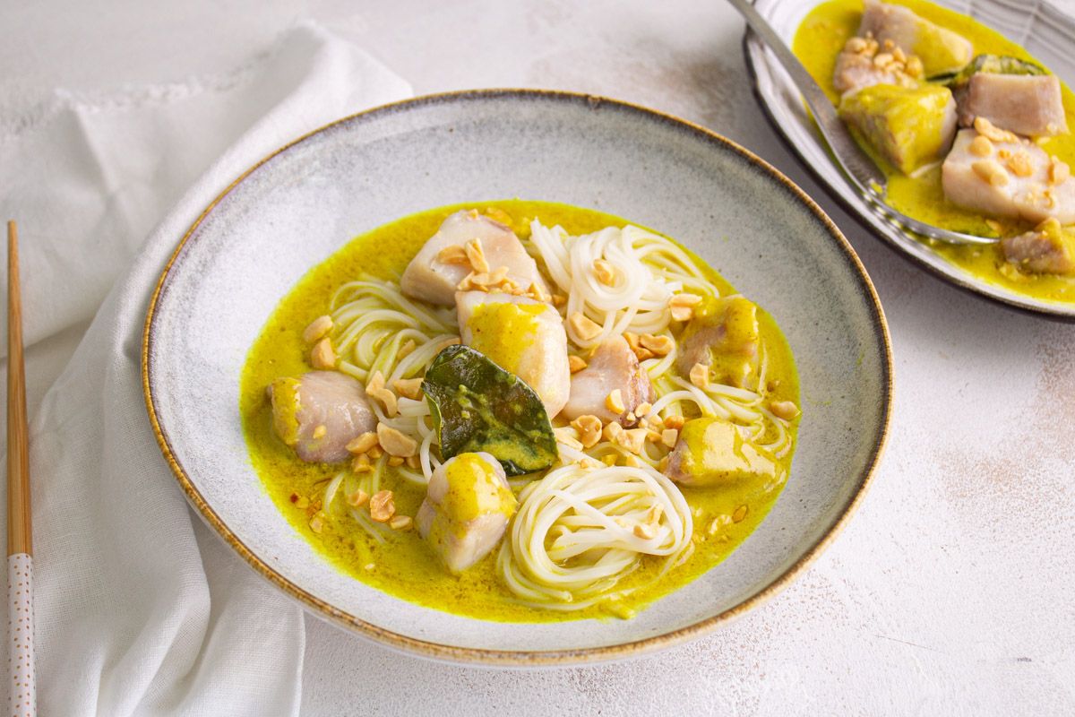 Poisson de la Criée & Nouilles au Curry