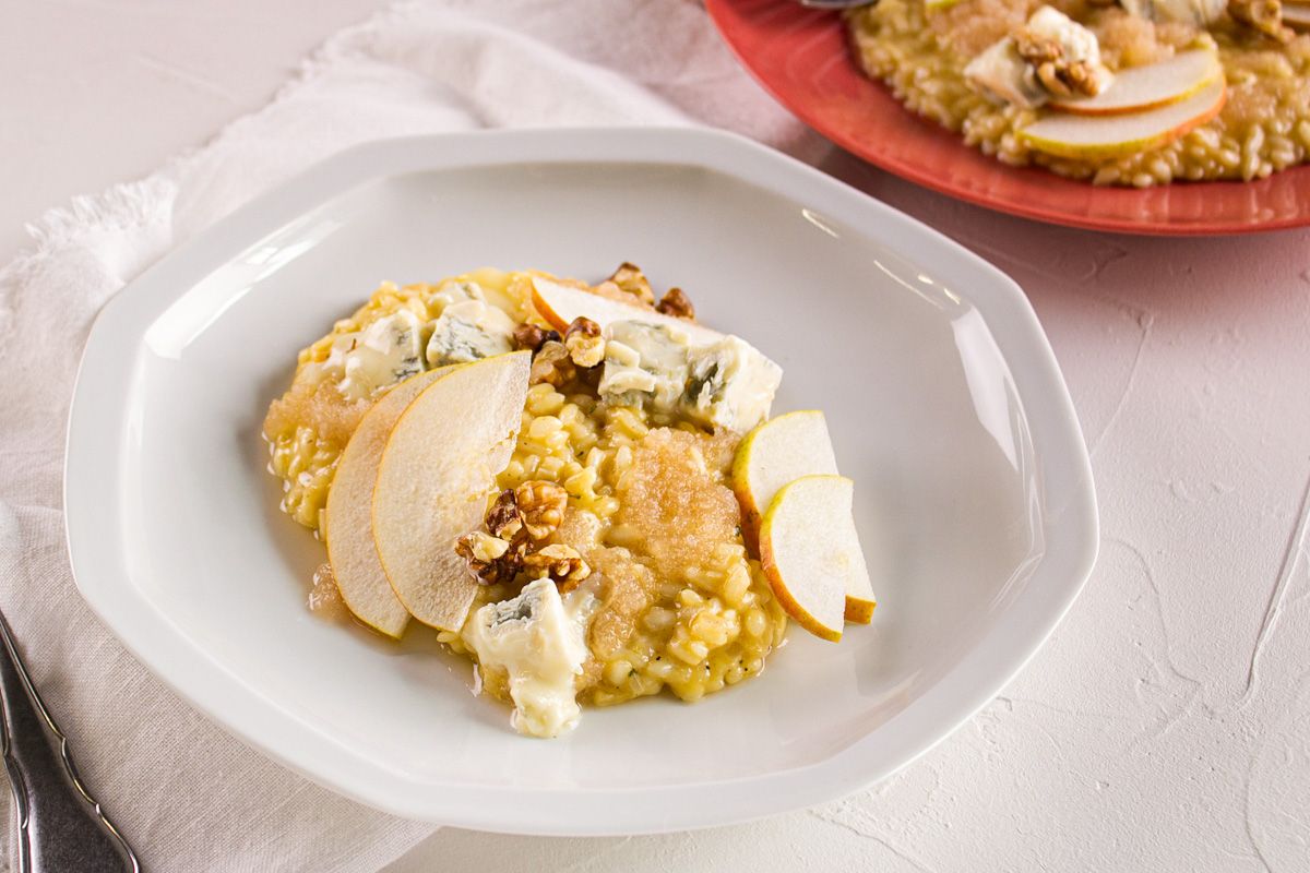 Risotto Gorgonzola Noix & Poire de Luana