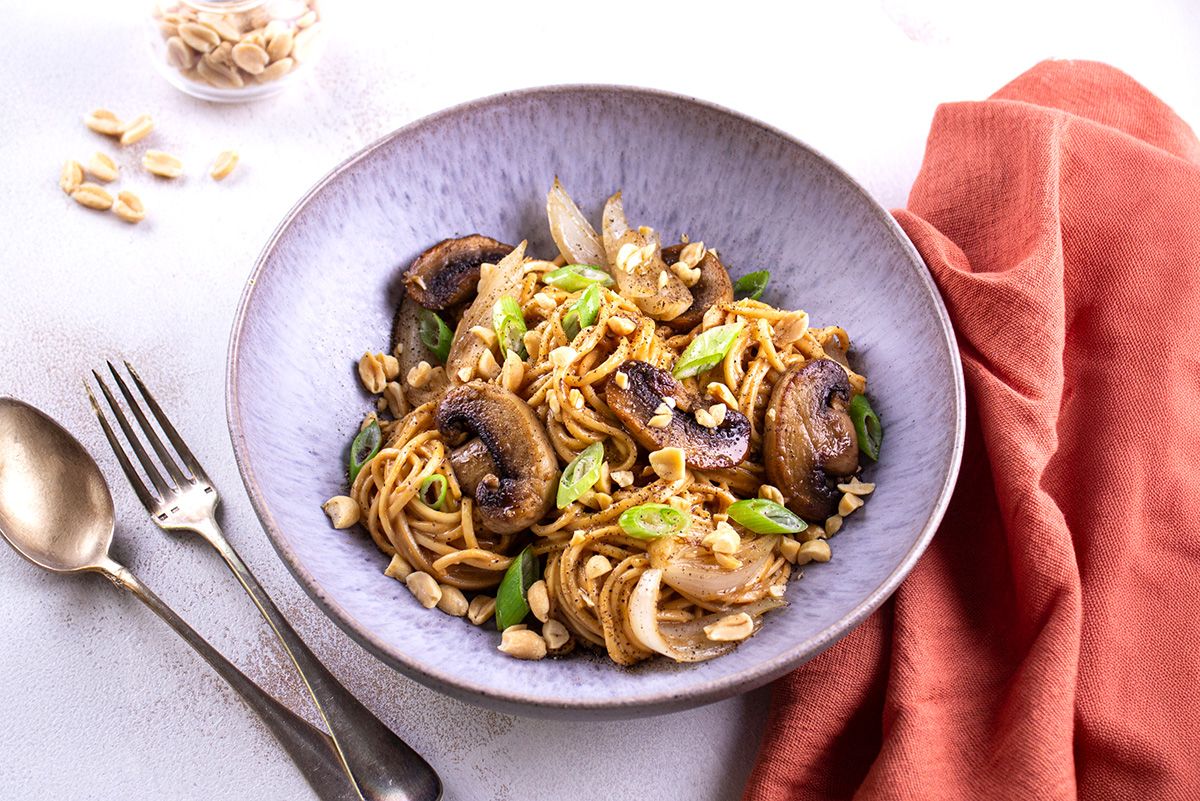 Nouilles Dandan aux Champignons