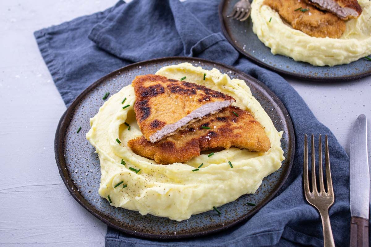 Escalope de Porc Milanaise et Purée Onctueuse