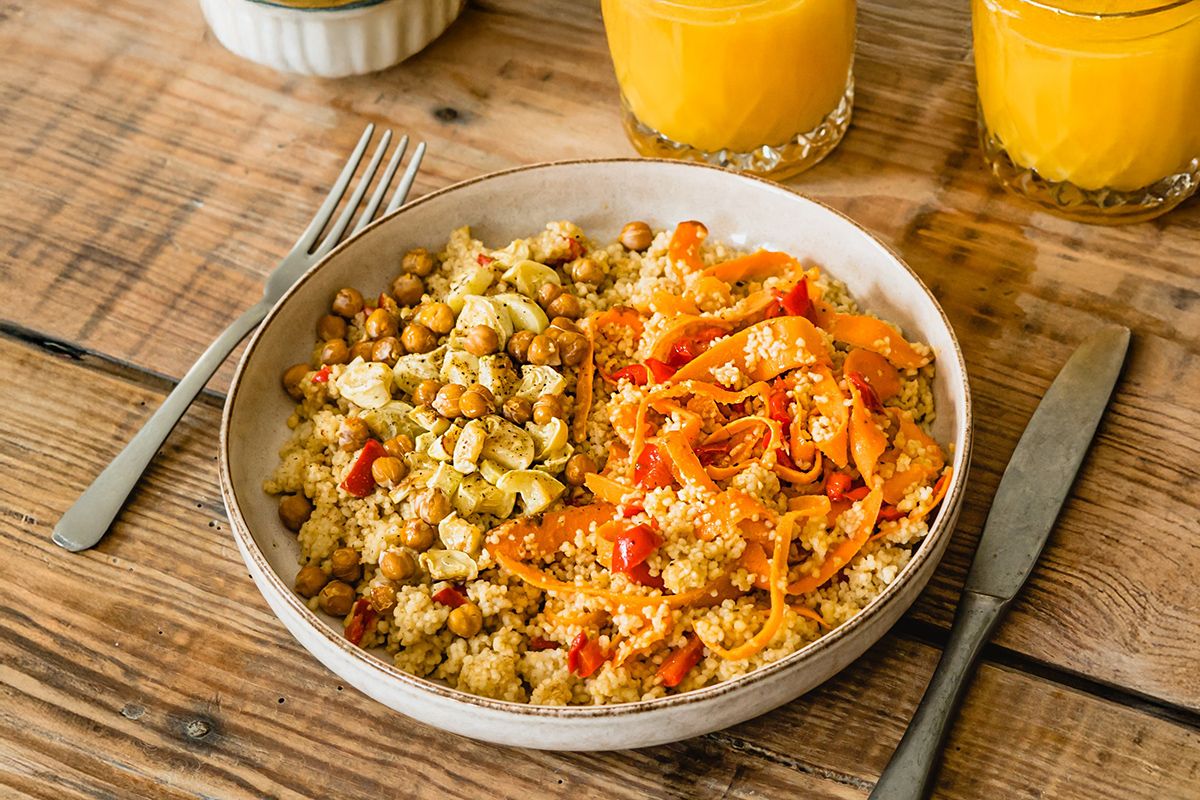 Couscous de Légumes au Cumin & Pois Chiche