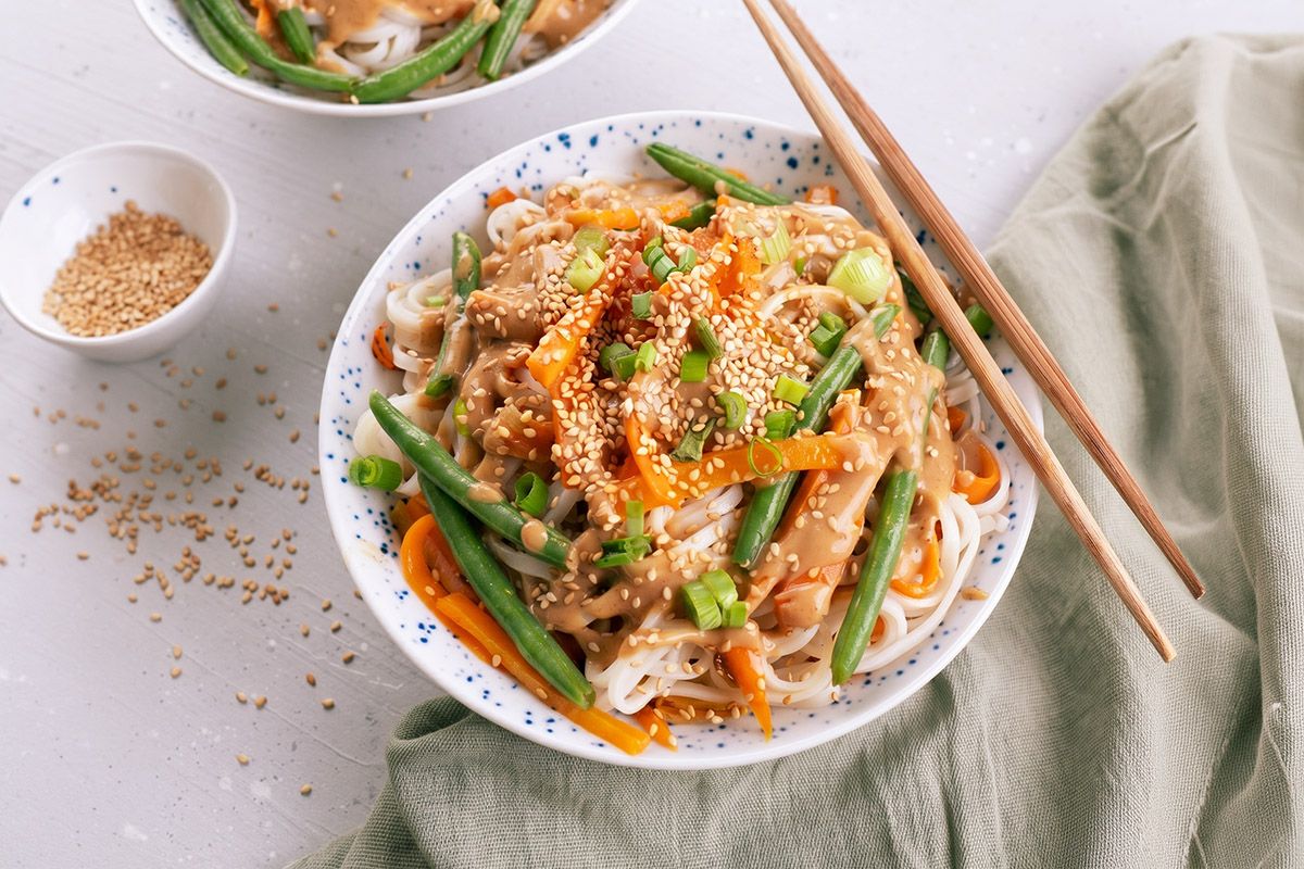 Nouilles Wuhan Sauce Cacahuète & Sésame