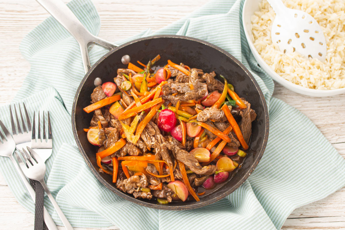 Wok de Bœuf Aubrac & Riz de Camargue
