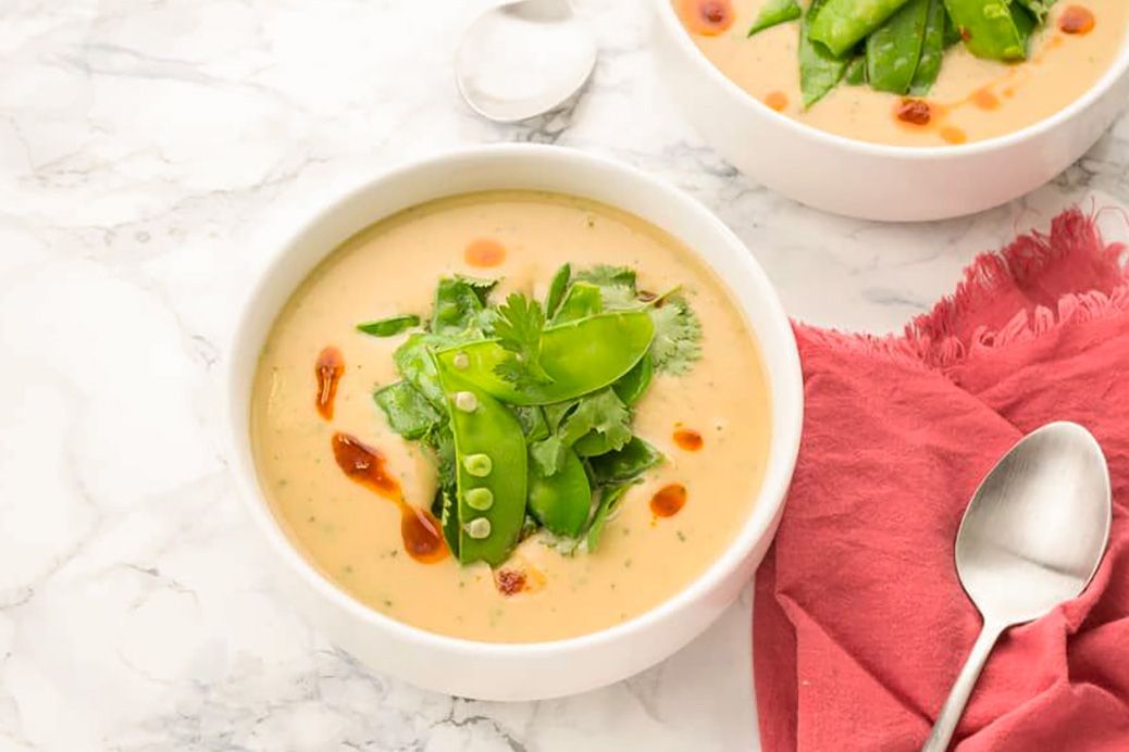 Velouté Thaï de Lentilles & Haricots Mange-Tout