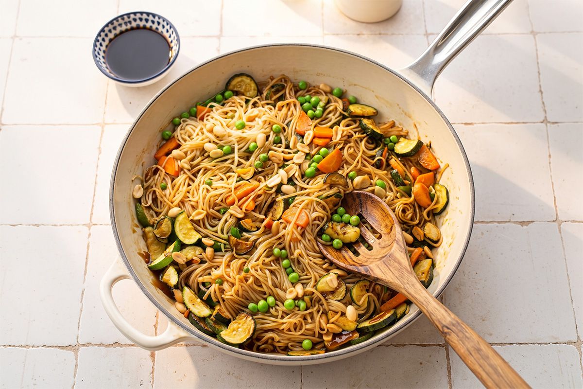Wok de Légumes à la Sauce Yakitori