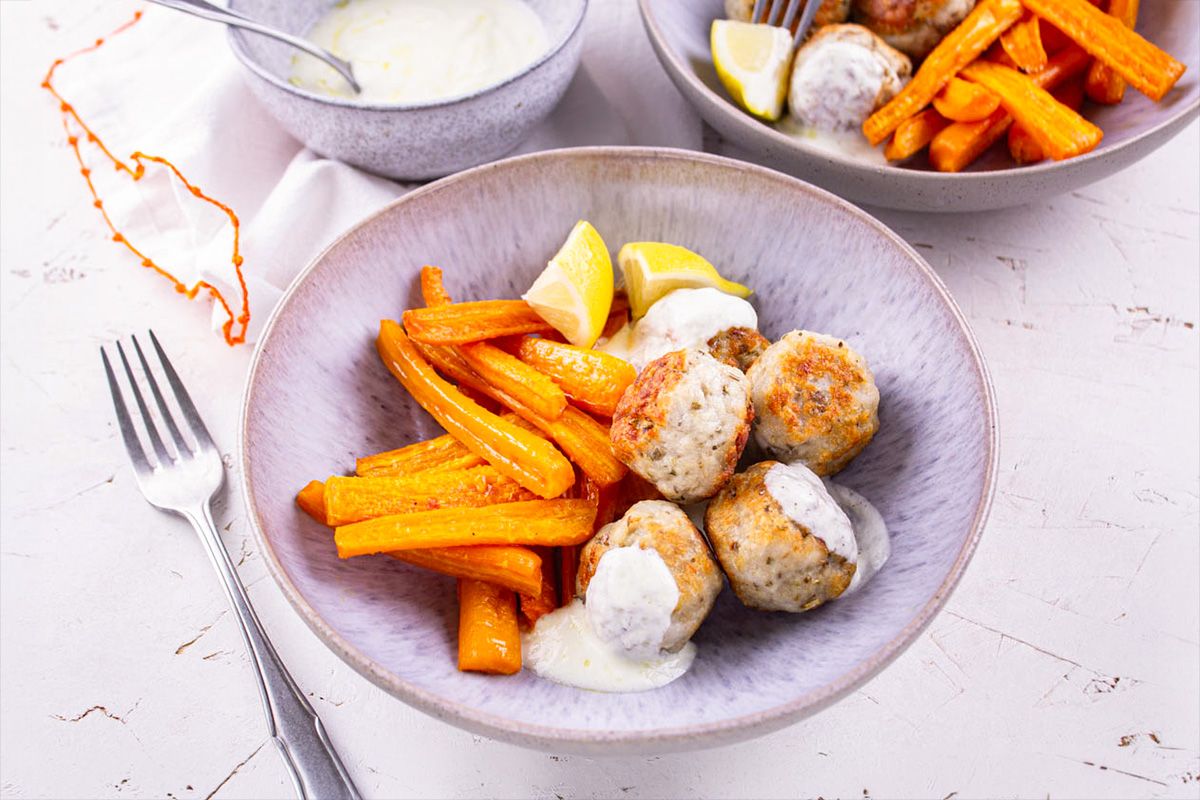 Croquetas de Poisson & Frites de Carottes