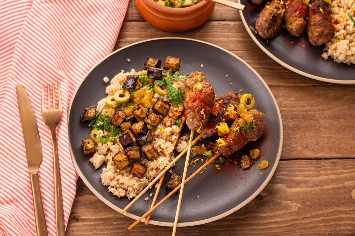 Kefta de Bœuf & Aubergines à la Marocaine