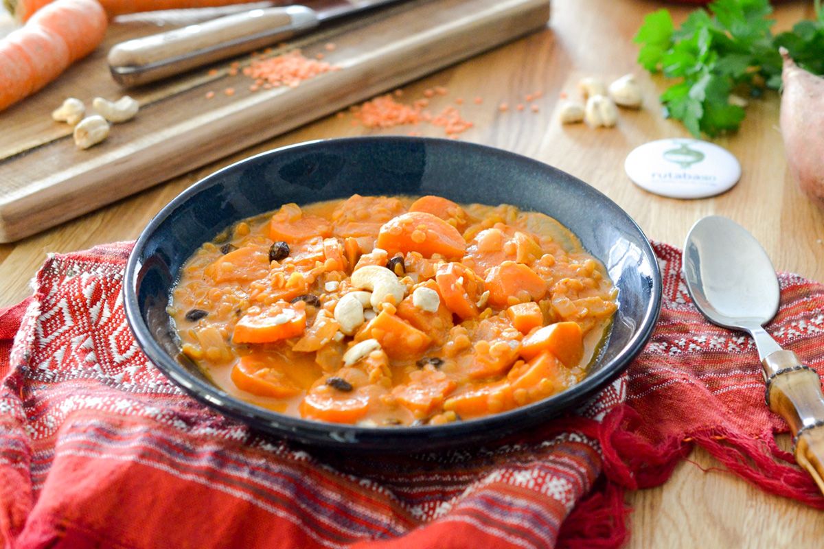 Dahl à la Patate Douce & Noix de Cajou
