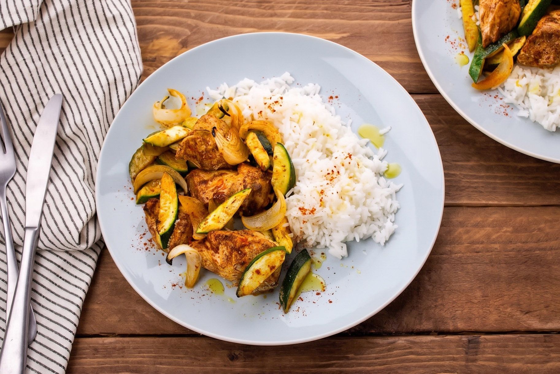 Fricassée de Volaille au Paprika Fumé et Courgettes