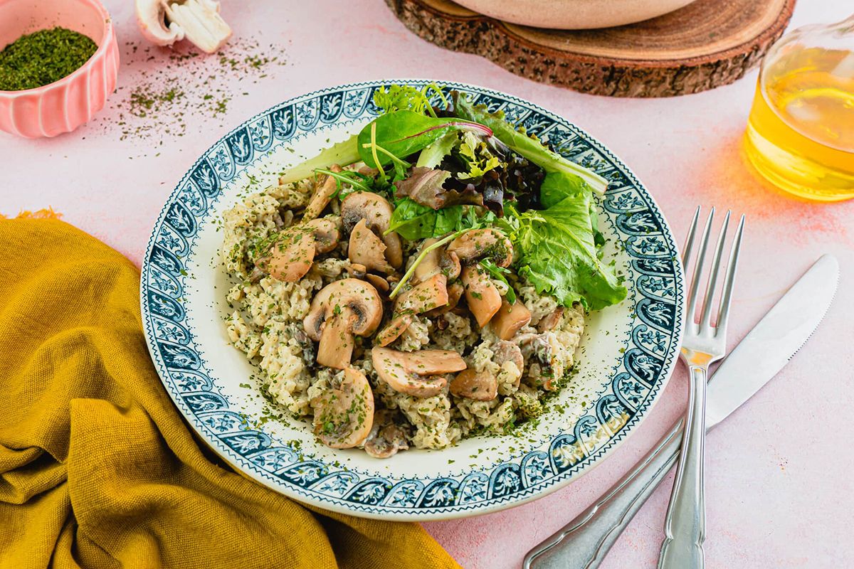 Risotto aux Champignons & Ail des Ours