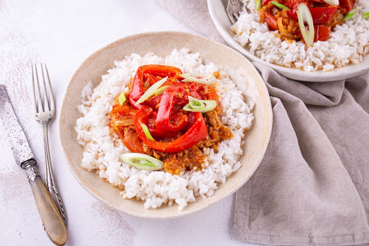 Jambalaya Végétalien & Riz de Camargue