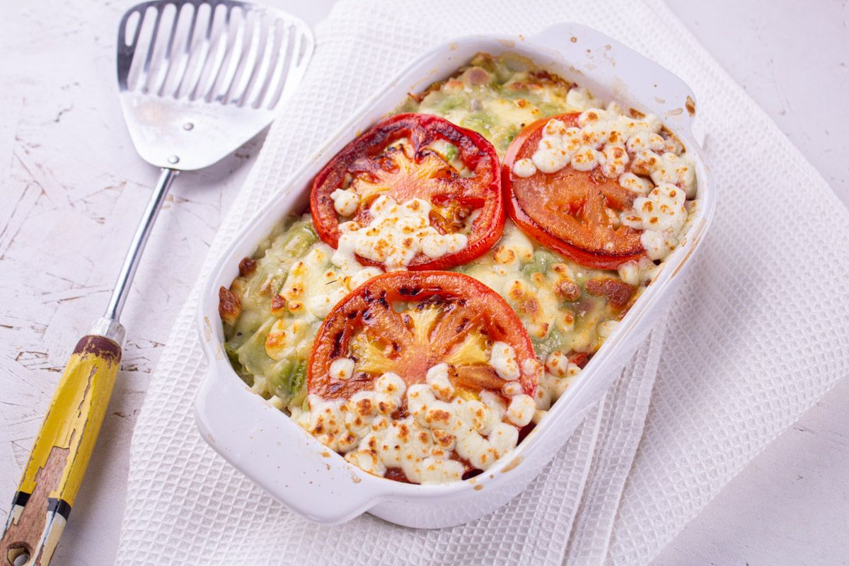Gratin de Ravioles au Chèvre & Tomates