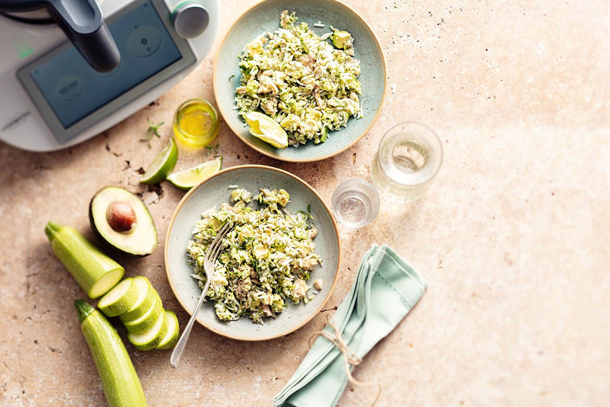Salade de Courgette, Riz et Thon