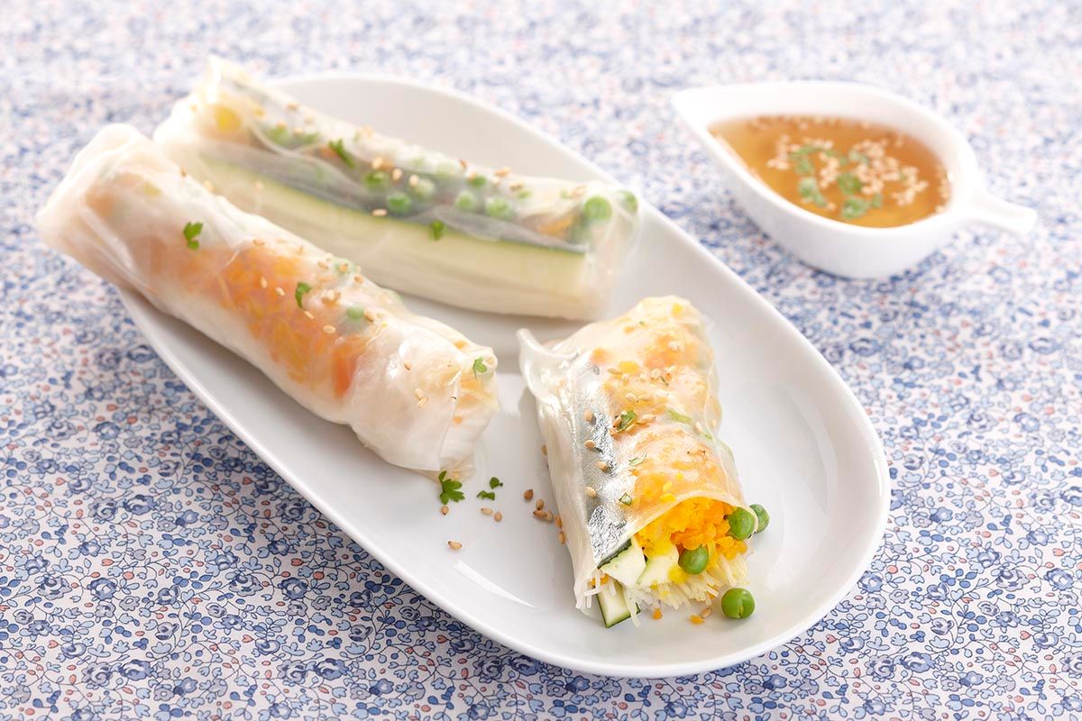Rouleaux de Printemps aux Légumes et Curry