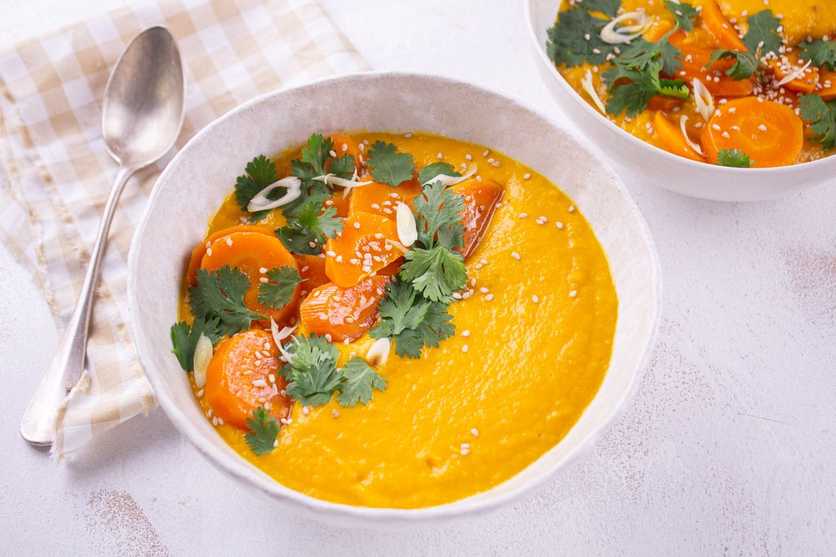 Velouté de Carotte au Lait de Coco - Recette - Les Commis