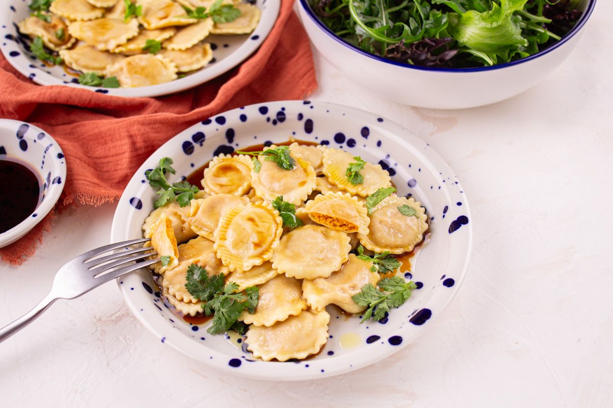 Ravioli Carottes & Comté au Sésame