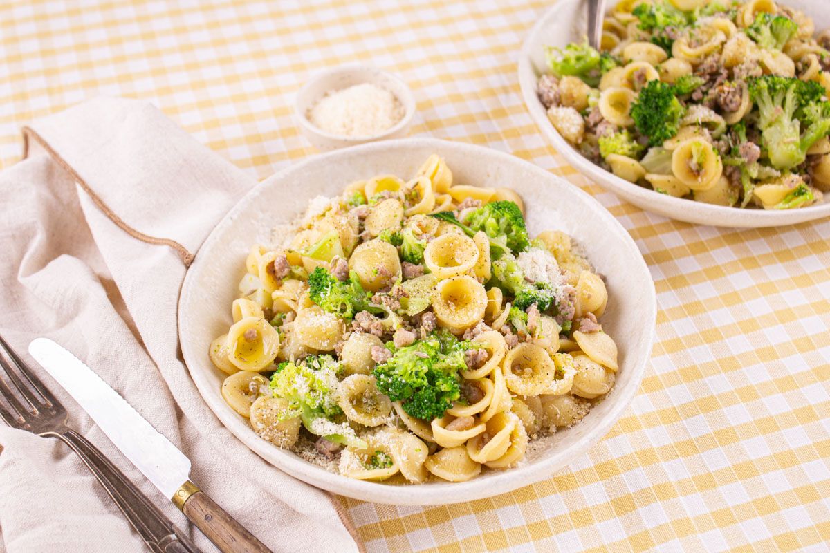 Orecchiette au Brocoli, Chair à Saucisse & Graines de Fenouil