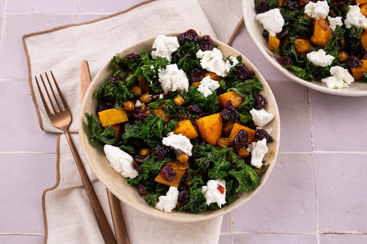 Courge Butternut Rôtie au Chèvre Frais