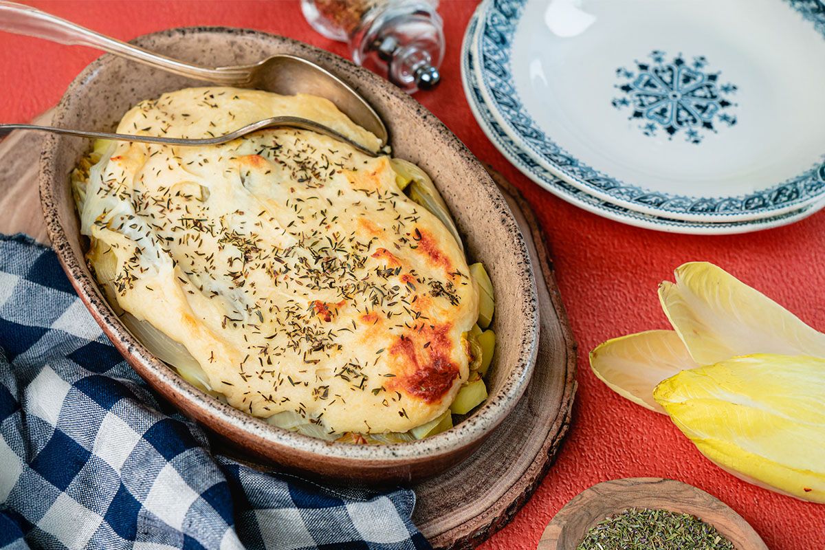 Gratin de Pommes de Terre aux Endives & au Fromage