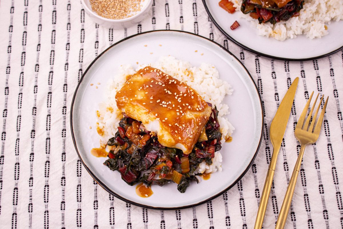 Filet de Poisson Laqué au Miso et Sirop d'Érable