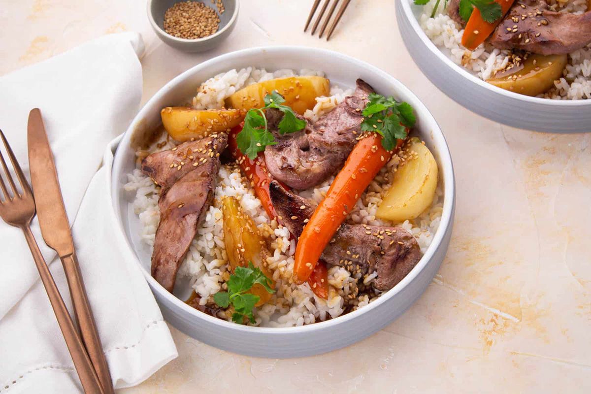 Canard Laqué & Légumes Teriyaki
