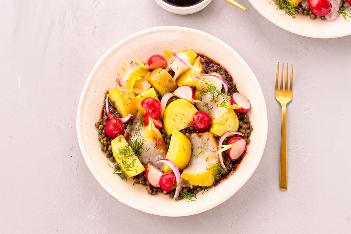 Haddock Fumé & Vinaigrette Framboise
