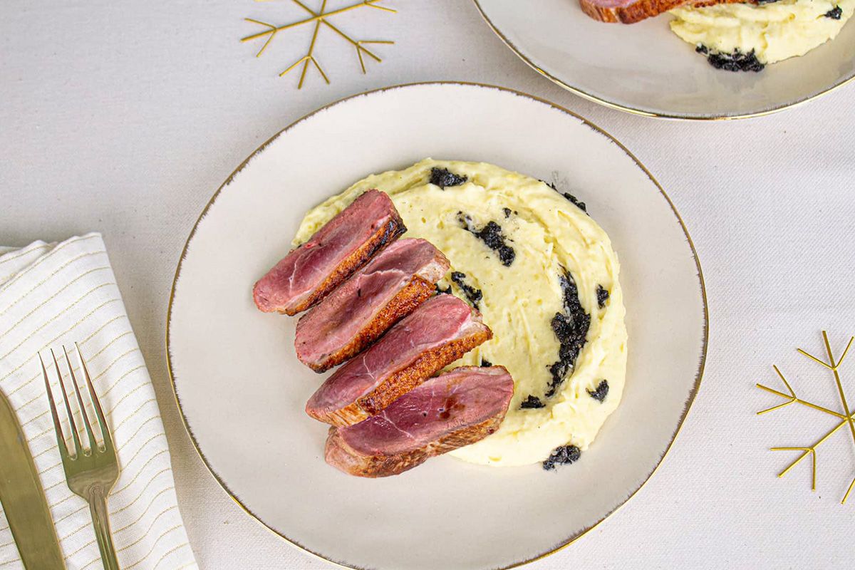 Magret de Canard & Purée à la Truffe