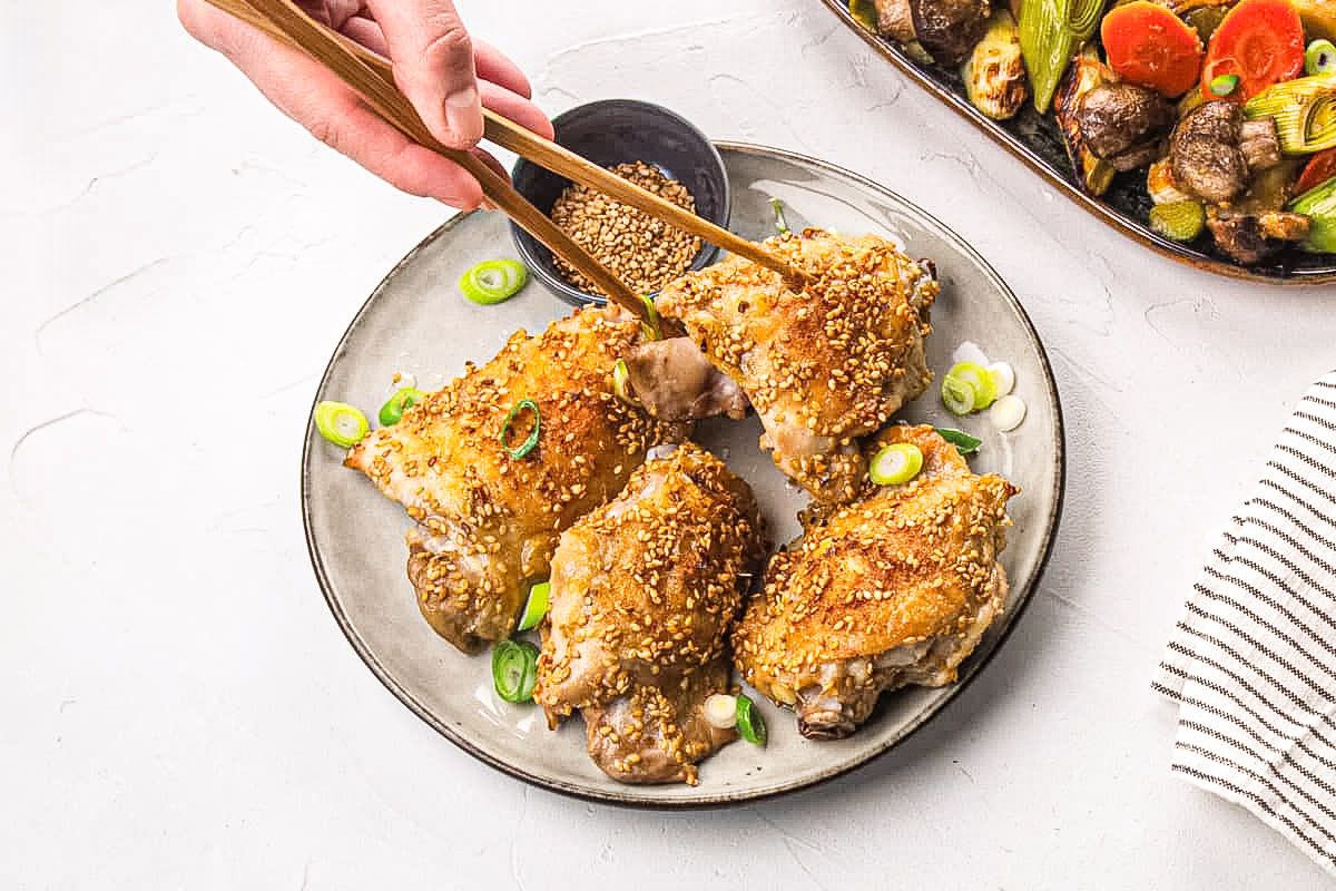 Poulet Gomashio & Légumes Rôtis au Miso
