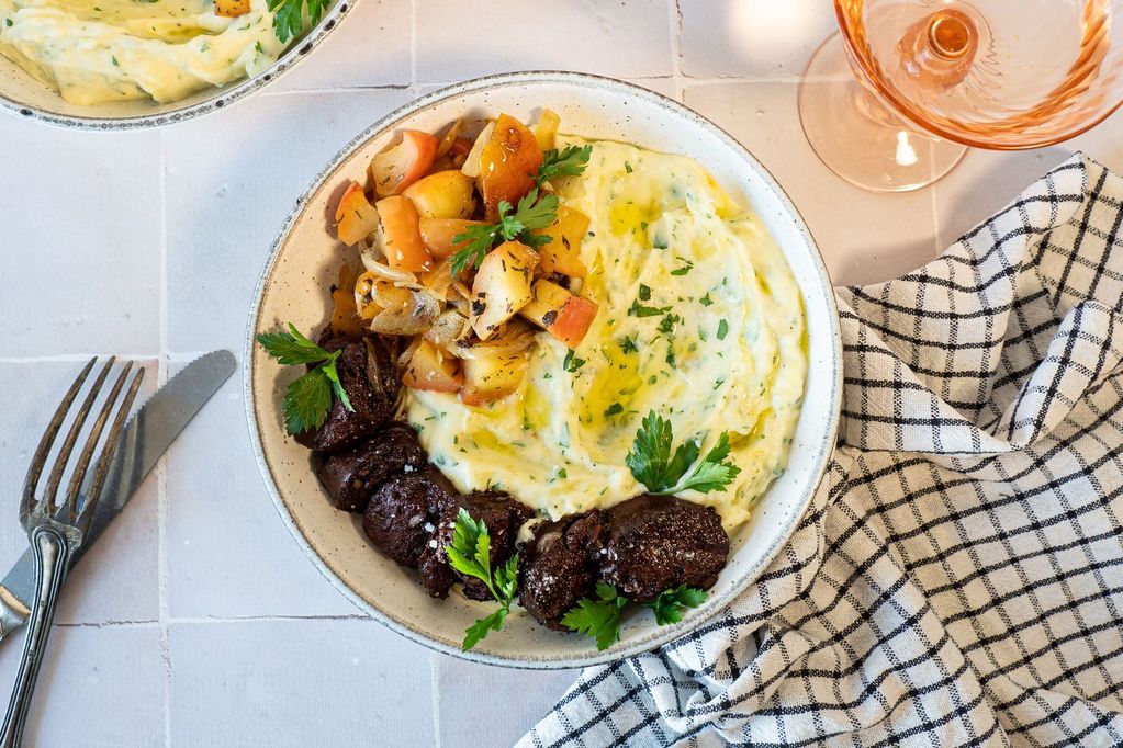 Boudin Noir aux Deux Pommes & Pure au Thym