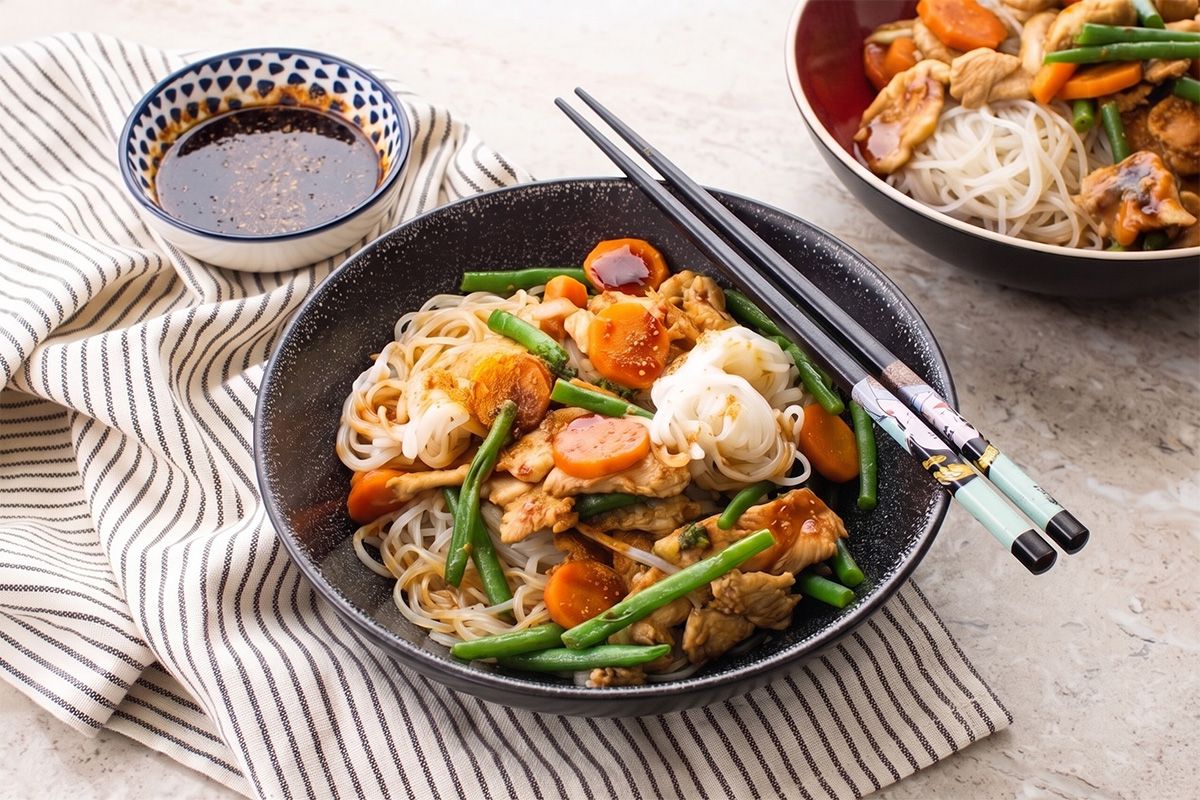 Wok de Poulet aux Légumes d'Été